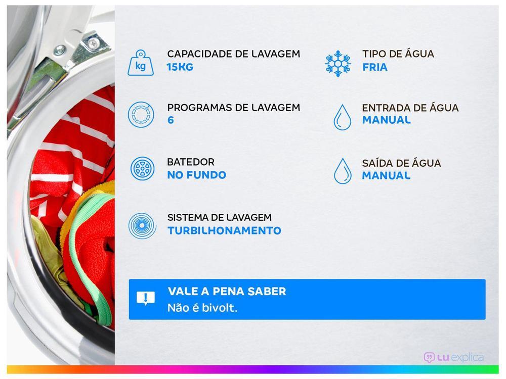 Tanquinho Suggar 15Kg Eco LE1521BR - 220V