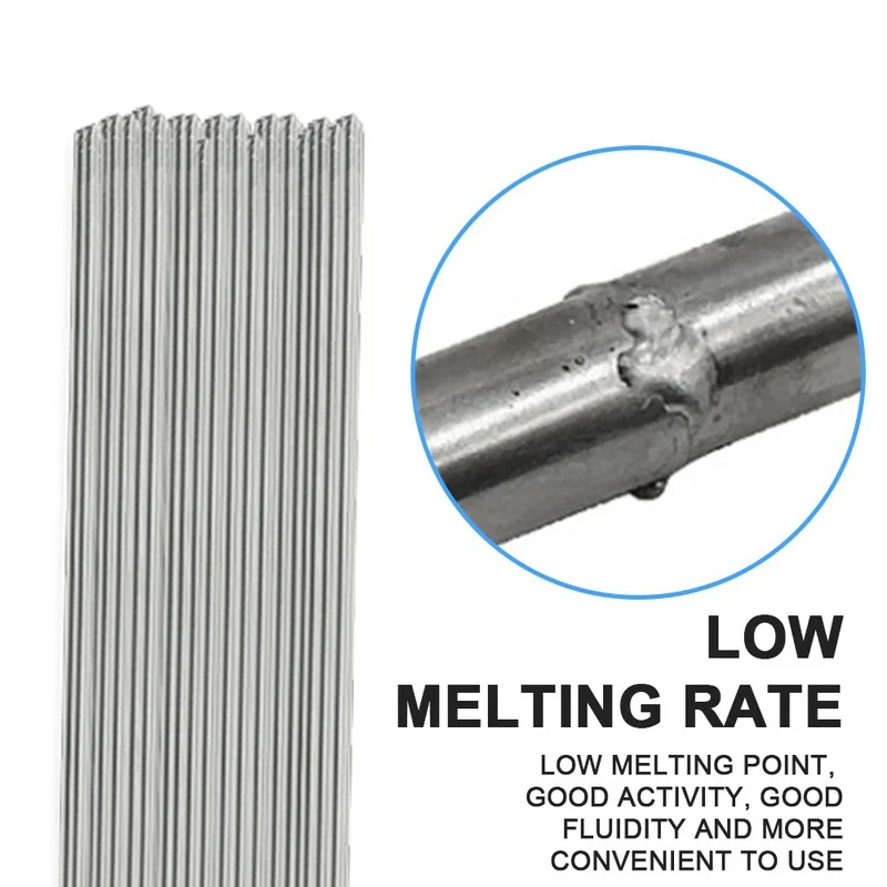 10 Chiếc Nhiệt Độ Thấp Dễ Dàng Tan Chảy Nhôm Đa Năng Bạc Hàn Cored Dây Que Hàn Không Cần Hàn Bột Hàn thanh