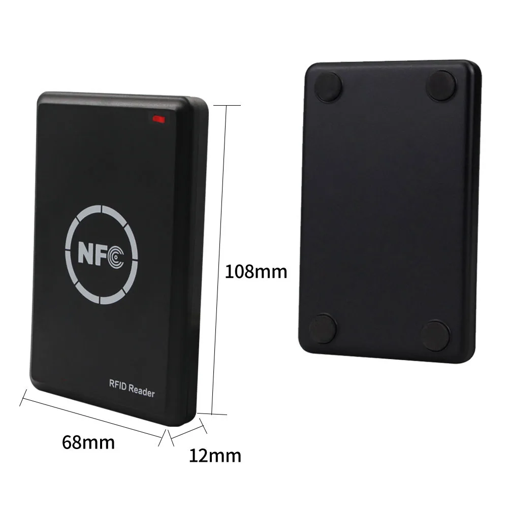 Frequências Múltiplas NFC Smart Card Reader, Gravador RFID, Copiadora Duplicadora, Fob USB, Cartão Chave Programador, Criptografia de Cópia, 125KHz, 13.56MHz