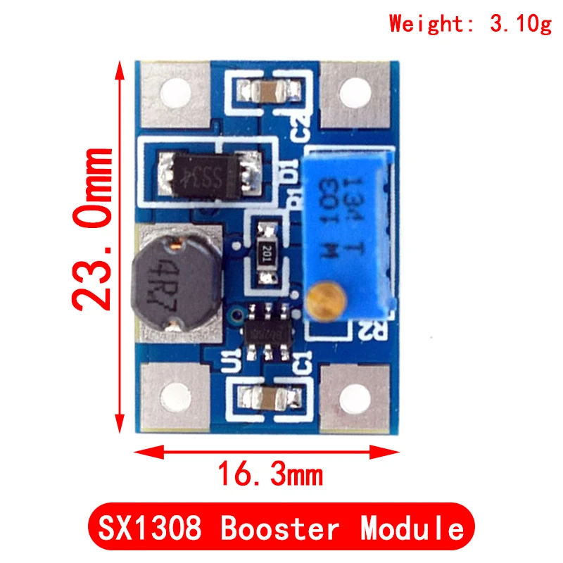 5PCS MT3608 Convertitore step up DC-DC Modulo di alimentazione booster Scheda step-up boost Uscita MAX 28V 2A