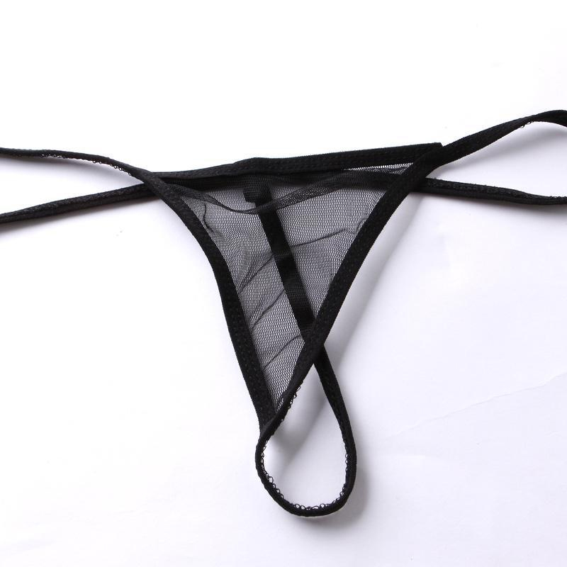 Clearance_European and American Lingerie Lace Hem Mesh Irregular See-through Front Slit Suspender Nightdress Suit_Continuous upd