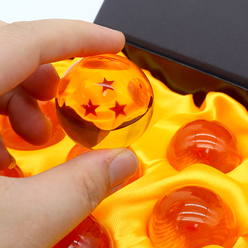 ลูกบอลสีส้ม7ชิ้นบรรจุกล่องดราก้อนบอลอนิเมะตุ๊กตาขยับแขนขาได้โมเดล GK รูปปั้นเด็กผู้ชายของสะสมเครื่องประดับตกแต่งเดสก์ท็อปของขวัญของเล่น