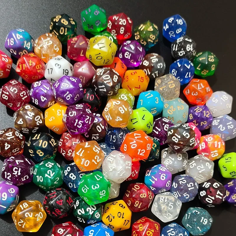 10 teile/satz Digitale Würfel 20-seitige Lernspiele Unterhaltung Zubehör