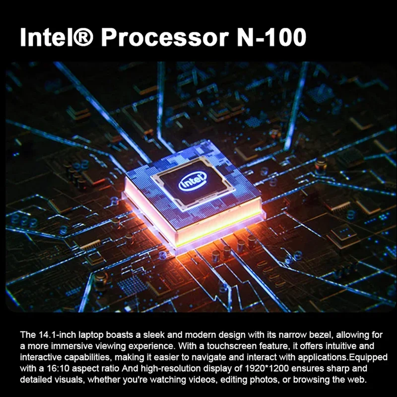 YYHC 2 em 1 laptop processador N100 14 Polegada tela sensível ao toque IPS LCD 16GB Win 11 Tablet Pc portátil notebook computador