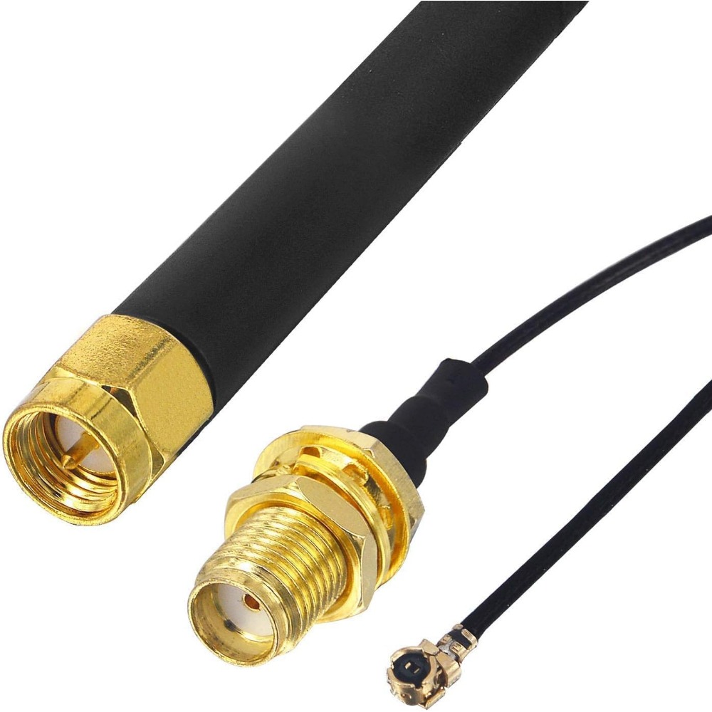 4 Uds antena LoRa 868MHz 915MHz 3DBI con conector U.FL I-P-E-X-1 a SMA para placa Lora ESP32 Lora32u4 II WiFi Lora32 15cm