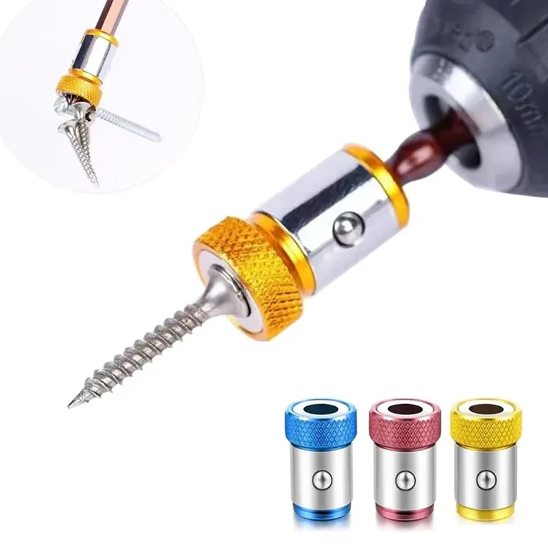 Portapuntas magnético de aleación, anillo magnético eléctrico, soporte para cabeza de punta de destornillador, magnetizador anticorrosión para punta Phillip