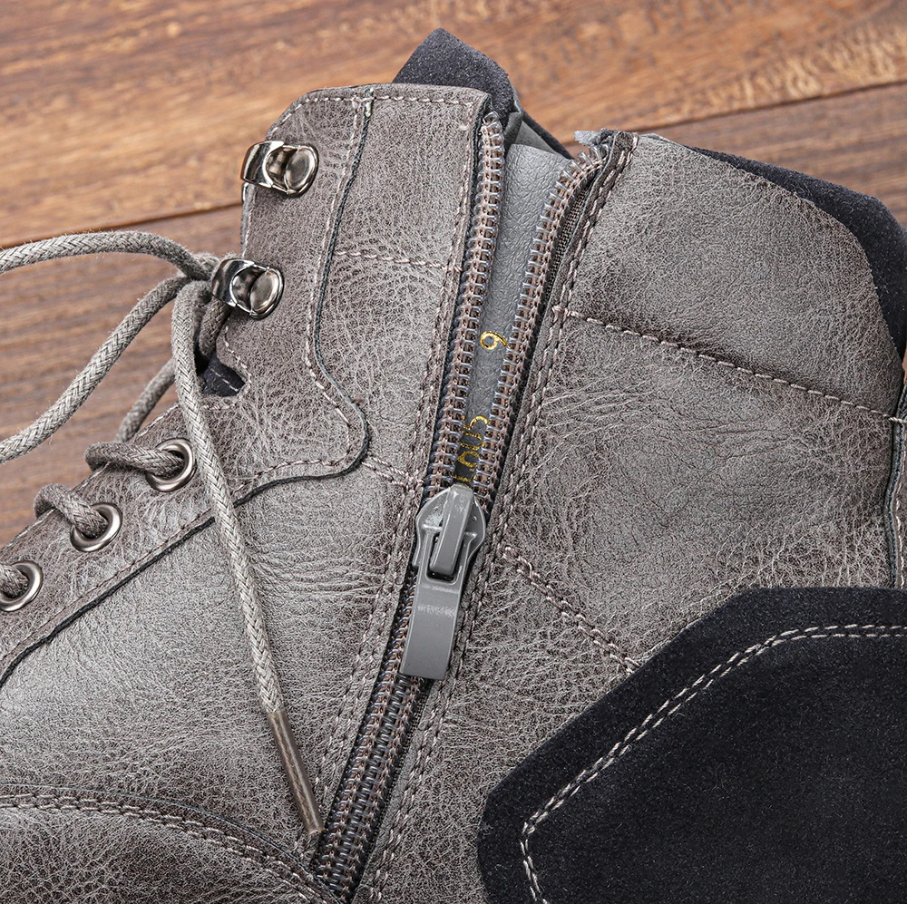 รองเท้าบูทหุ้มข้อไซส์ 7-13 For Men รองเท้าบูทหนังผู้ชาย Brand Boot for men # AL605