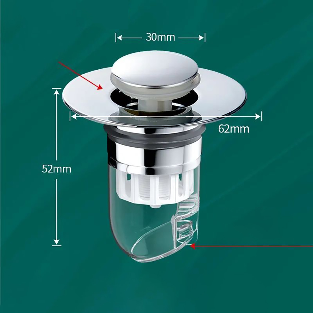 Universal Basin Pop-up Drain Filter Wash Basin Hair Sink Strainer Kitchen Bathtub Stopper Shower Plug Bathroom Tool