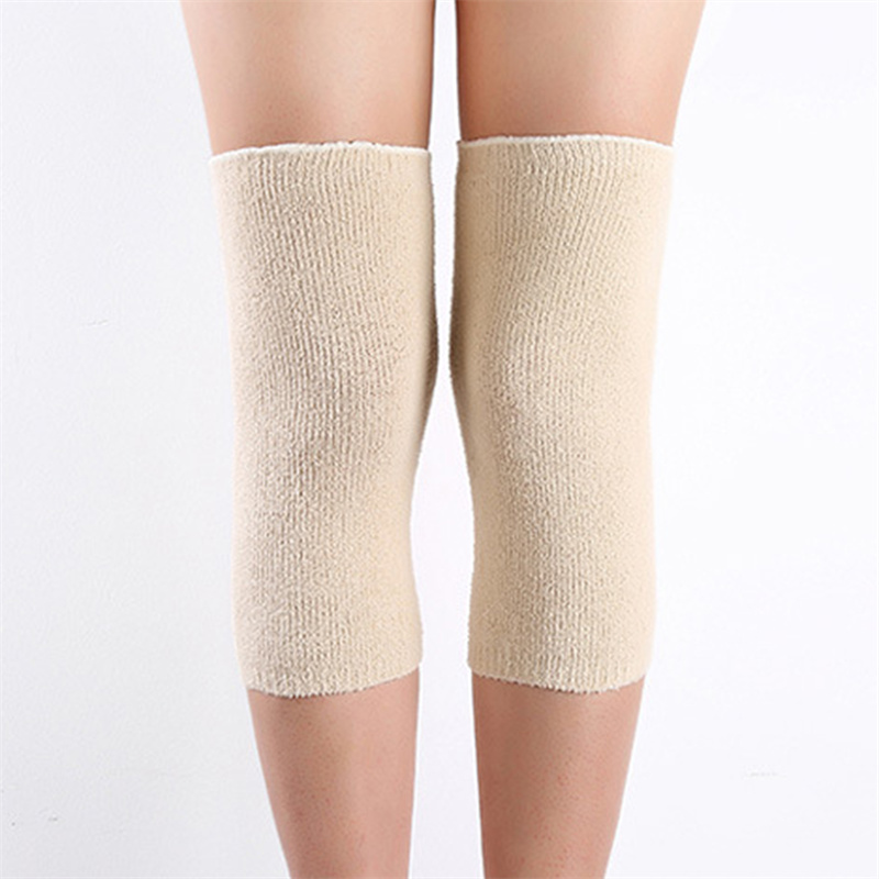 1 Mùa Đông Ấm Áp Miếng Lót Đầu Gối Bảo Vệ Cho Nữ Lão Kneepad Hỗ Trợ Cho Mùa Xuân Đồng Màu Chạy Đầu Gối tấm Bảo Vệ