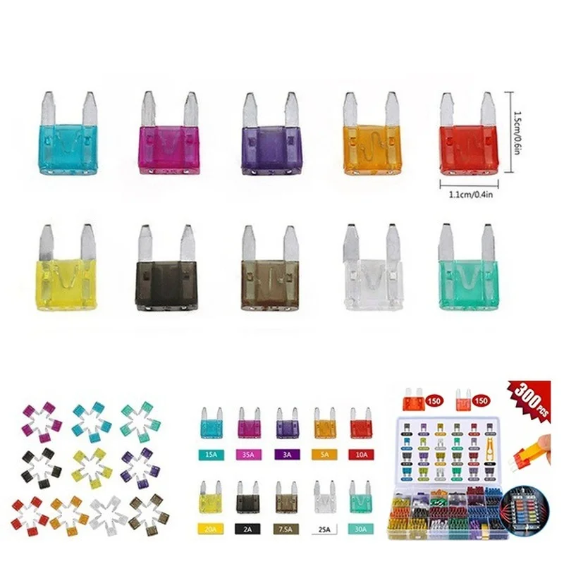 Autozekering Blade Fuse Kit Zekeringen Automatische vrachtwagenblade De zekering Verzekering Insert Verzekering van Xenon Stukverlichting Auto-accessoires