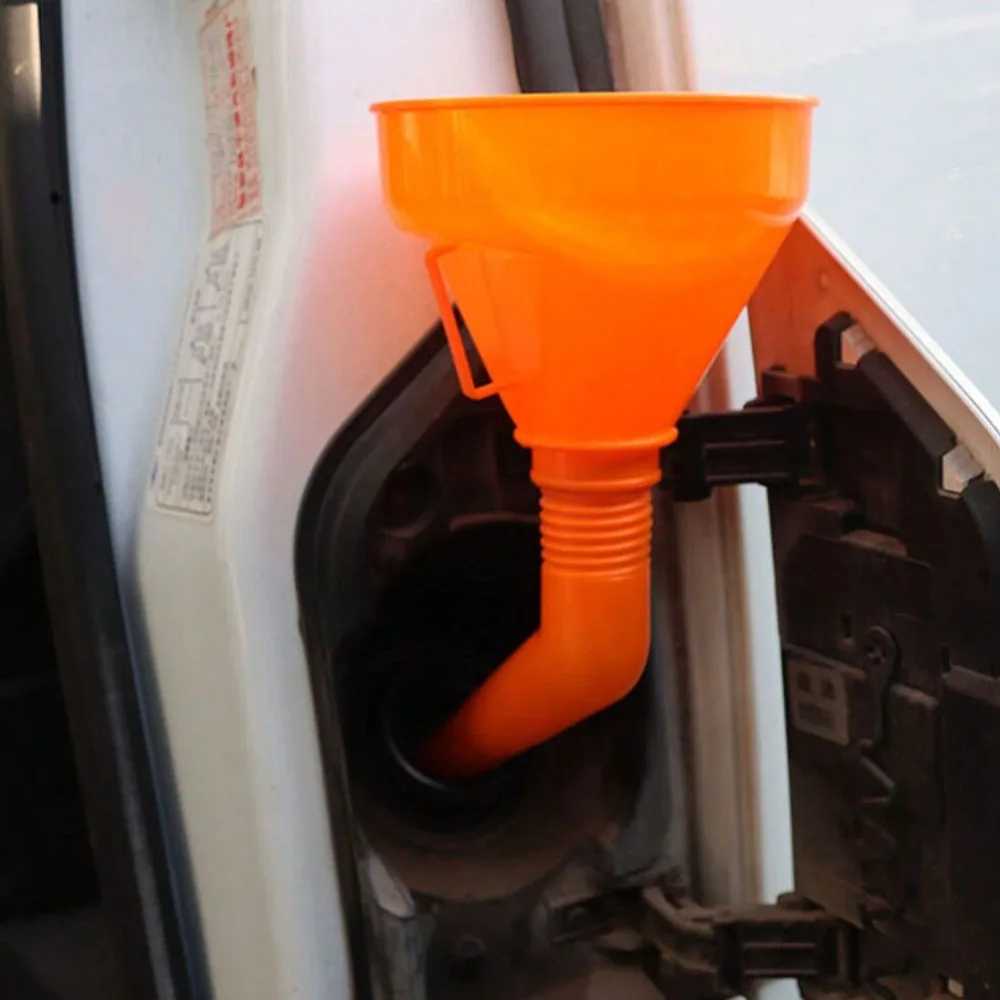 Imbuto di rifornimento con filtro Imbuto per olio motore a benzina per rifornimento moto Imbuto a bocca lunga per auto Moto Strumenti di riempimento per riparazione auto