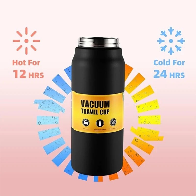 Copo inoxidável a vácuo térmico frio quente garrafa de água isolada de aço inoxidável com canudo frete grátis garrafas de água