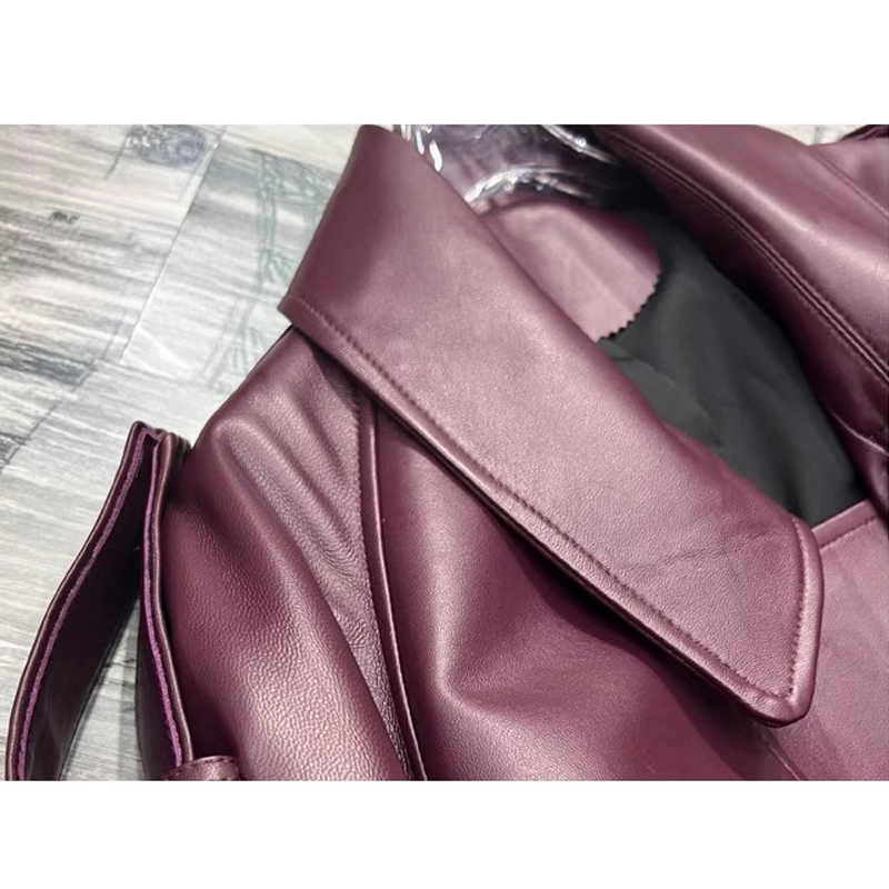 女性のための本革のジャケット,シープスキンジャケット,フラップカラー,ショルダー,オートバイのファッション,高品質,新しいコレクション2024