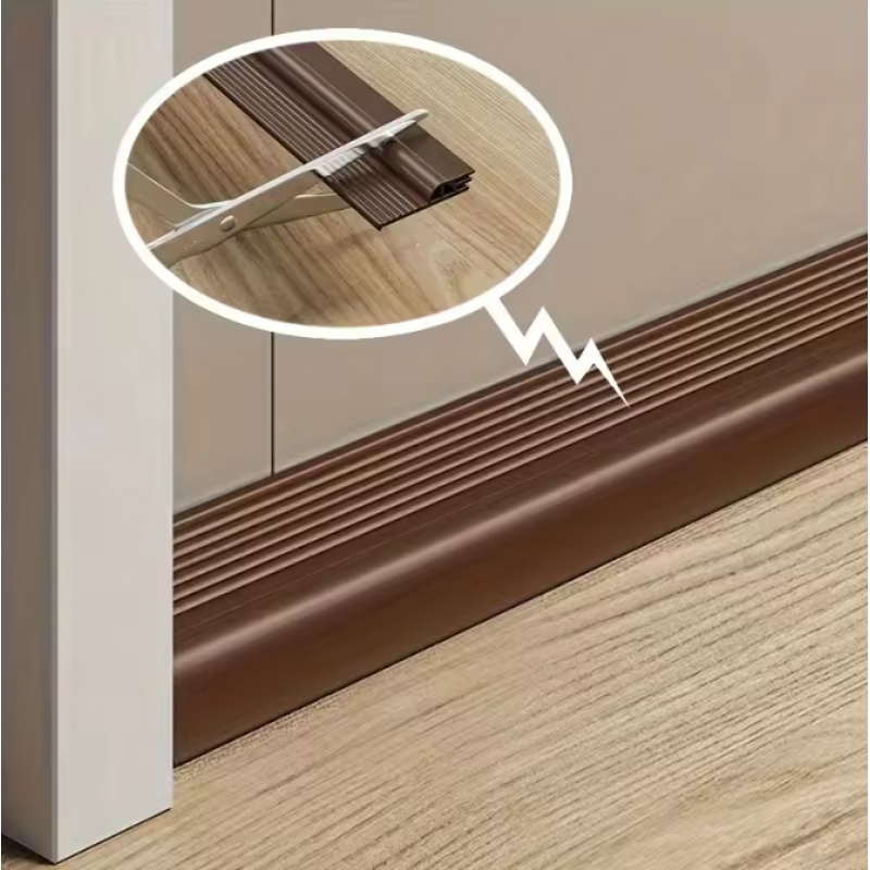 1m Door Bottom Sealing Strip Self-adhesive Sound Insulation Anti-theft Door Waterproof Home Decoration Gap Baffle