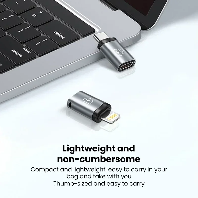 USB Cable Converter - Lightning To USB-C 20W Adapter for iPhone 15/14/13 Pro Max, Huawei, Xiaomi, Samsung