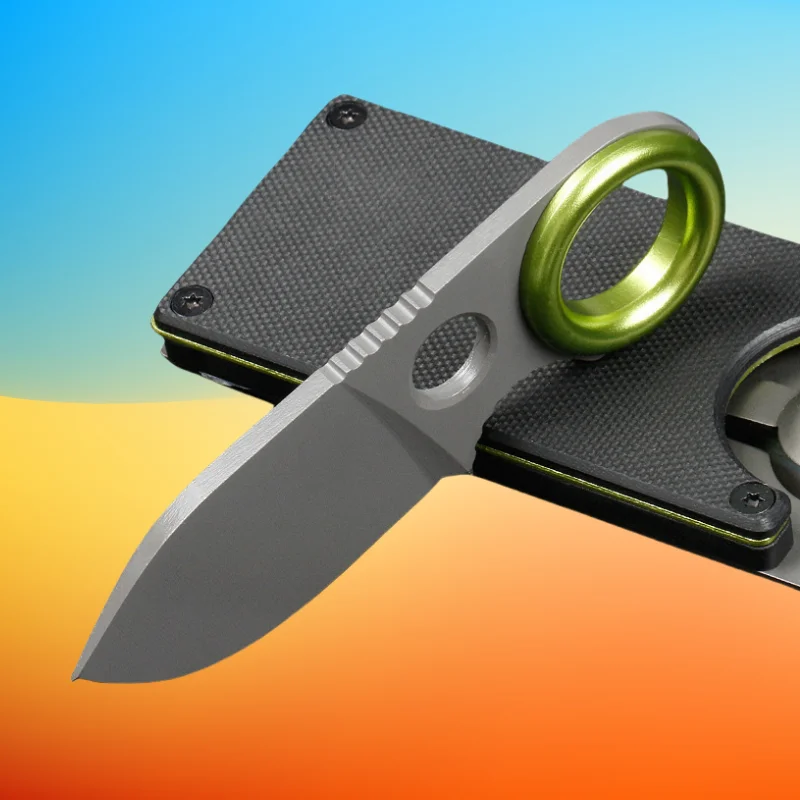 Portable Pocket Knife EDC Camping Multi-tool Fixed Blade Keychain Knife Multi-purpose Mini Fruit Knife Without Carabiner