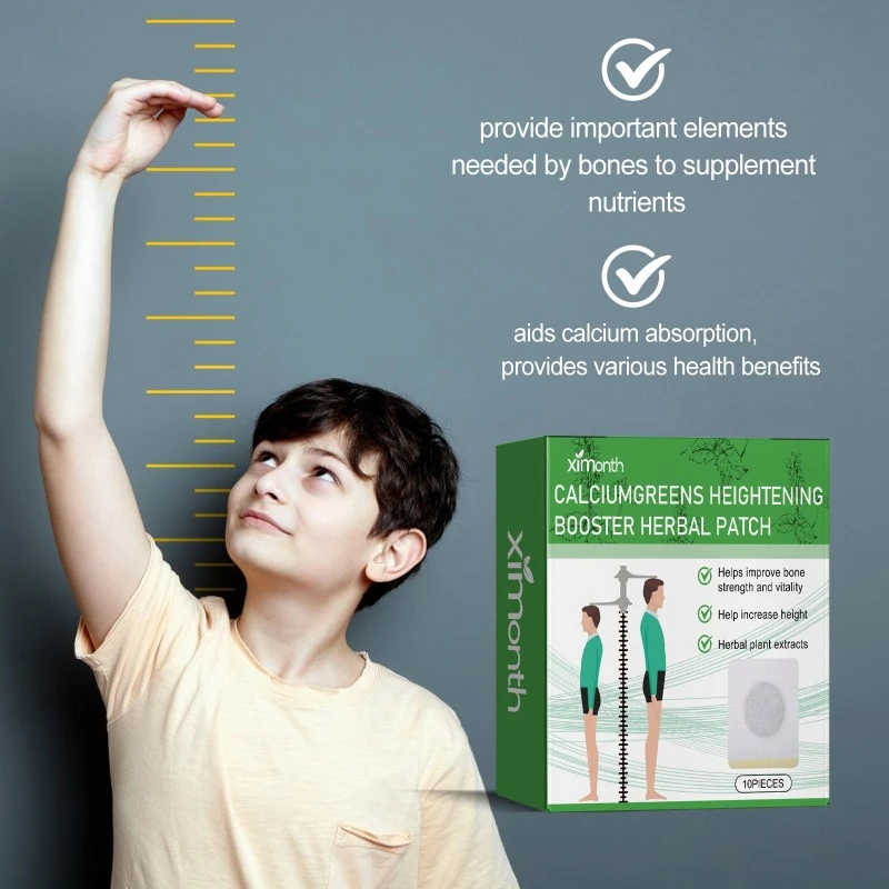 10pcs Grow Taller Foot Patch Enhancer ความสูงเพิ่มกระดูกพลาสเตอร์ Patch เท้าความสูง Growth Foot Patch สําหรับเด็กผู้ใหญ่