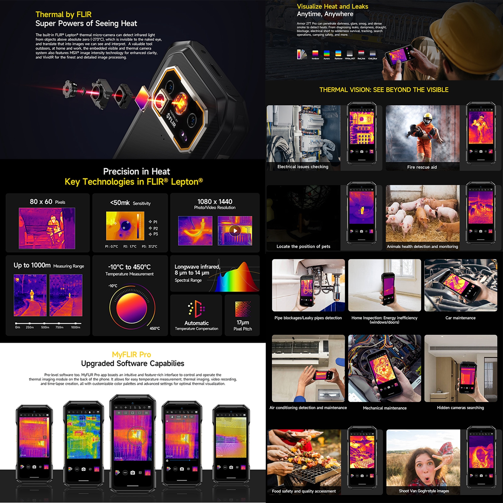 【รอบปฐมทัศน์โลก】Ulefone Armor 27T Pro 5Gโทรศัพท์ที่ทนทาน10600MAh Android 14สมาร์ทโฟน50MP + 64MPกล้องกลางคืน6.78 "24GB + 256GB NFC