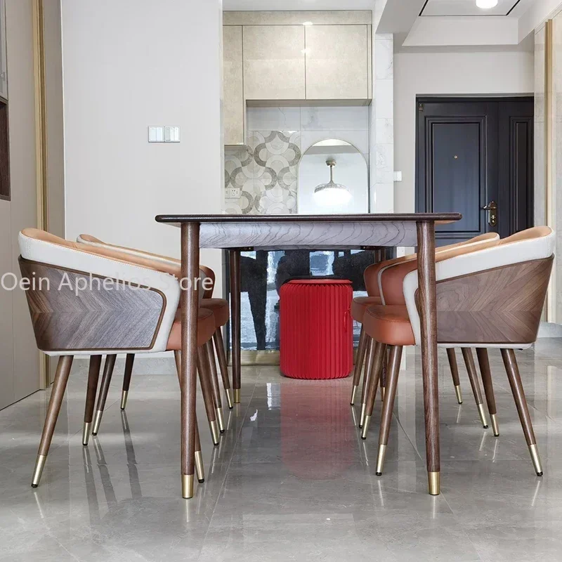 Dining Chairs Armchair Room Quality Modern Minimalist Dining Chair Seat Luxury Wooden Lounge Chairs Стулья Для Кухни Cadeiras
