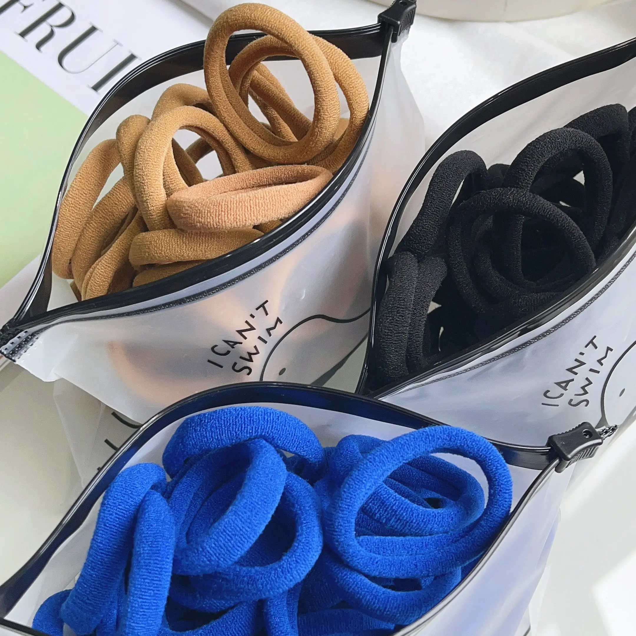 30/50 unids/set mujeres niñas bandas básicas para el cabello Simple colores sólidos diadema elástica cuerdas para el cabello lazos accesorios para el cabello soporte para cola de caballo
