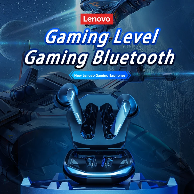선택 Lenovo GM2 Pro 게임용 헤드셋 Bluetooth 5.3 듀얼 모드 음악 스포츠 이어 버드 마이크 HD 통화 기능이있는 소음 감소 헤드폰