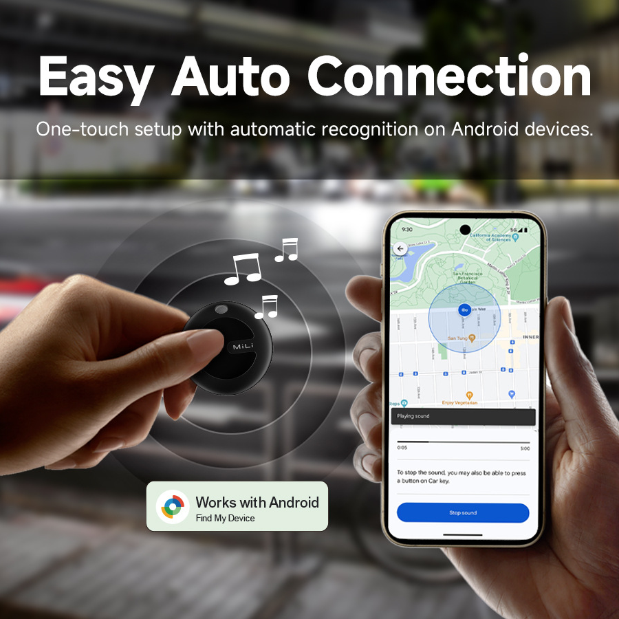 MiTag Bluetooth Tracker For Android Smart Compact Item Finder Portable Mini Tracking Device For Dog Cat Key Car Wallet Locator