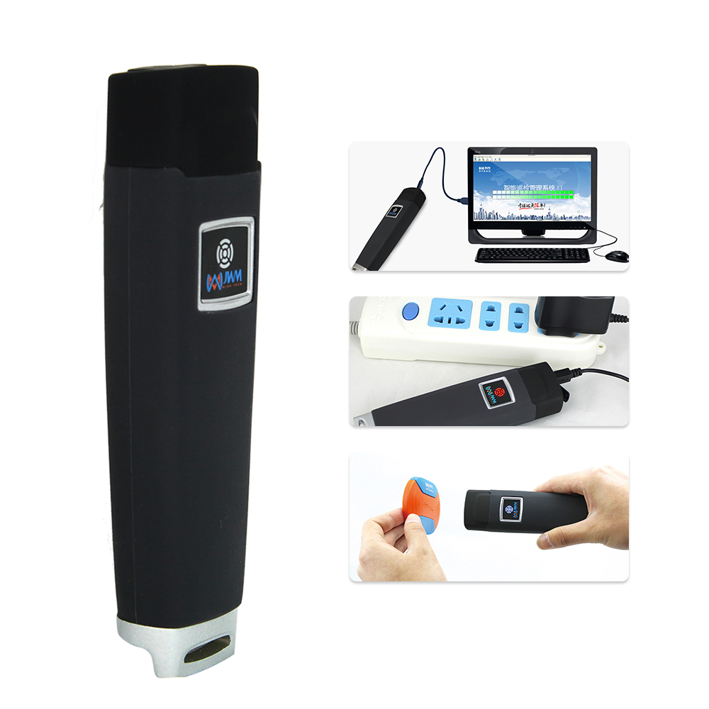Sistema de patrulla de guardia JWM, varita de punto de control de recorrido de guardia RFID de 125 kHz con pantalla LCD, sistemas de seguridad de guardia