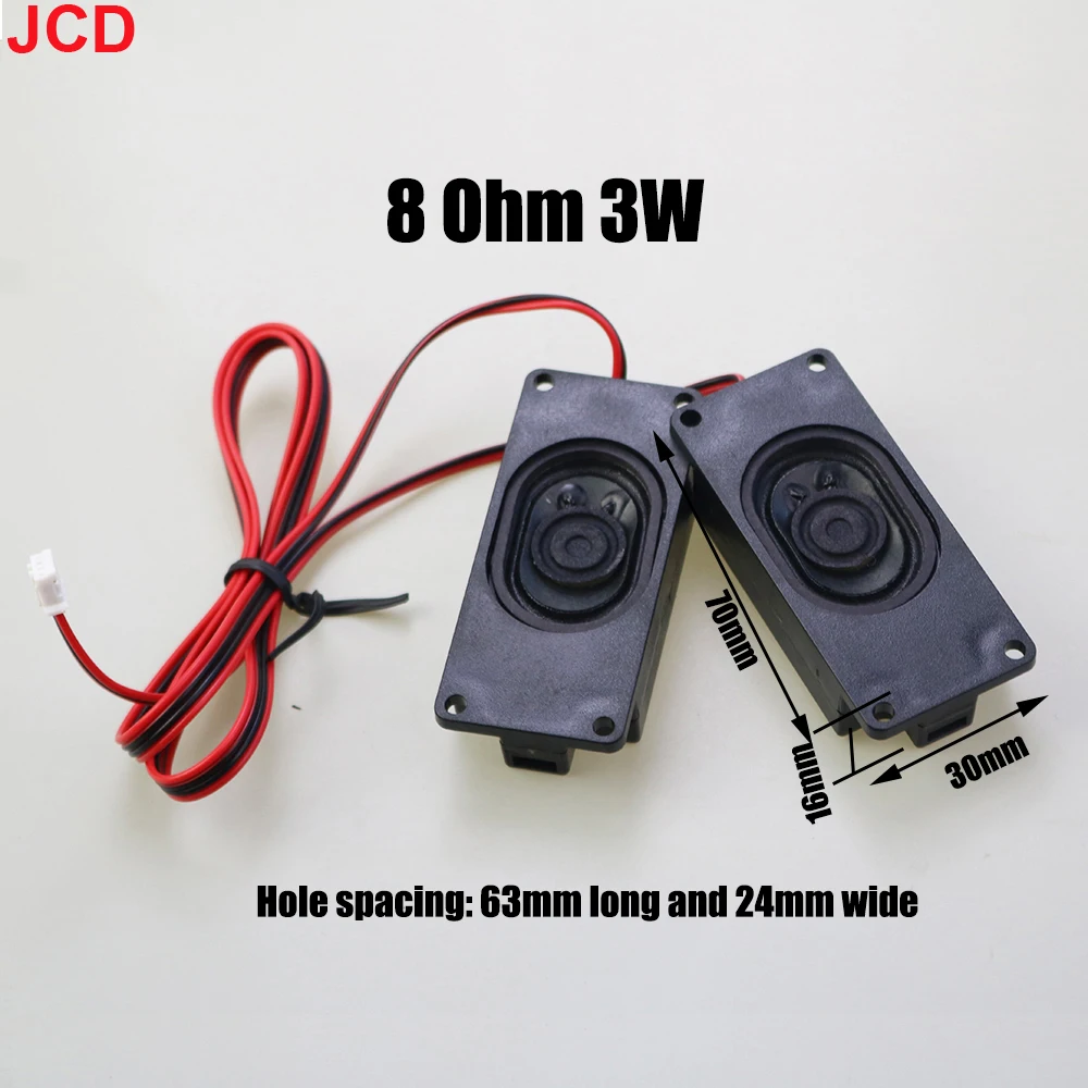 1 คู่ลําโพงแบบพกพา 3070 4Ohm/8Ohm 3W5W10W คอมพิวเตอร์ลําโพงโฆษณา LCD TV ลําโพงลําโพงสี่เหลี่ยมผืนผ้า