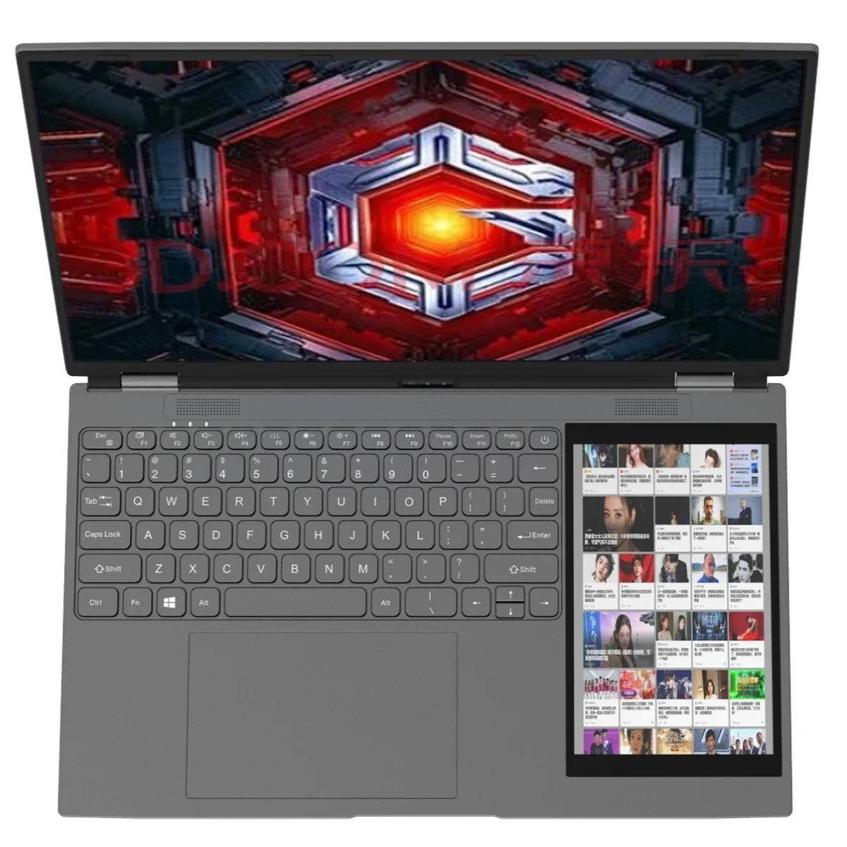 2025 AKPAD 15.6"+7" Dual Screen Laptop Computer, Intel N95 32GB/16GB DDR4 RAM, RGB Backlit Keyboard 7" Touch Screen Notebook PC