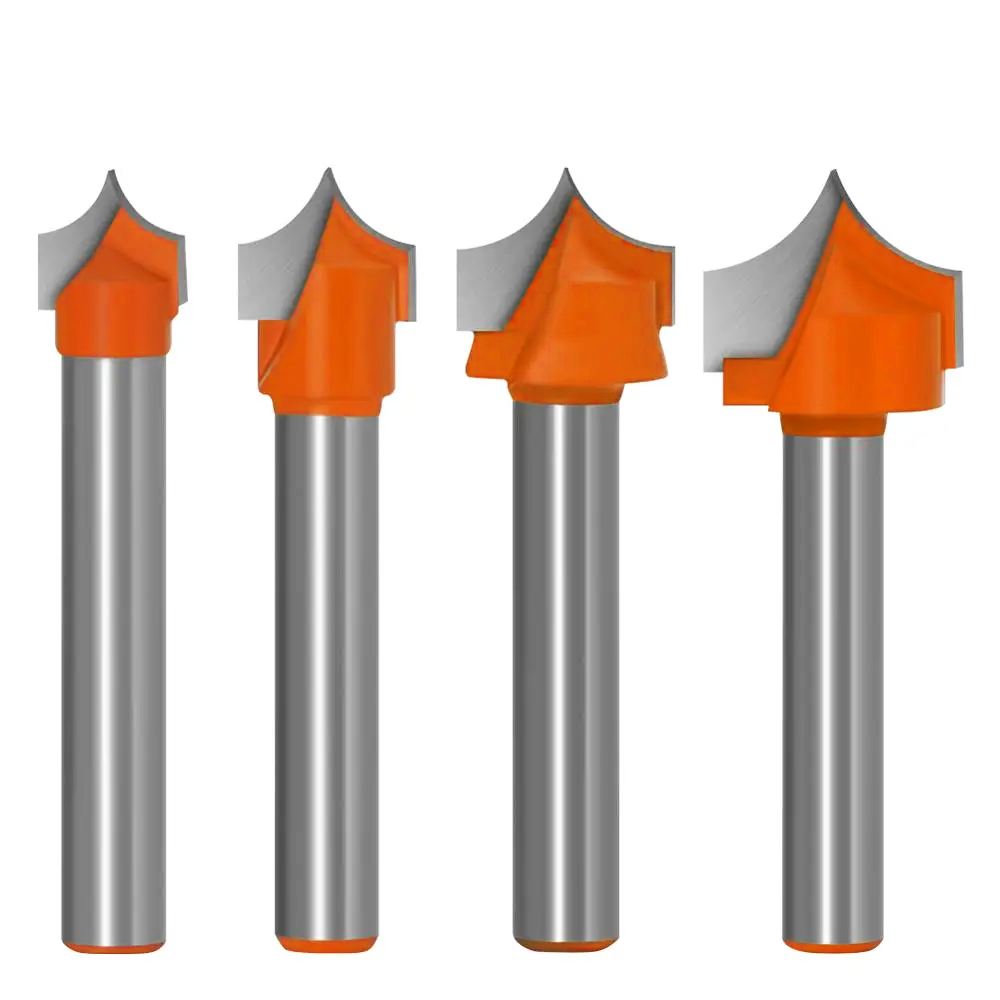 1 szt. 6mm Shank narzędzia CNC węglik spiekany okrągłe końcówki okrągłe końcówki wycinane Shaker narzędzia tnące do obróbki drewna