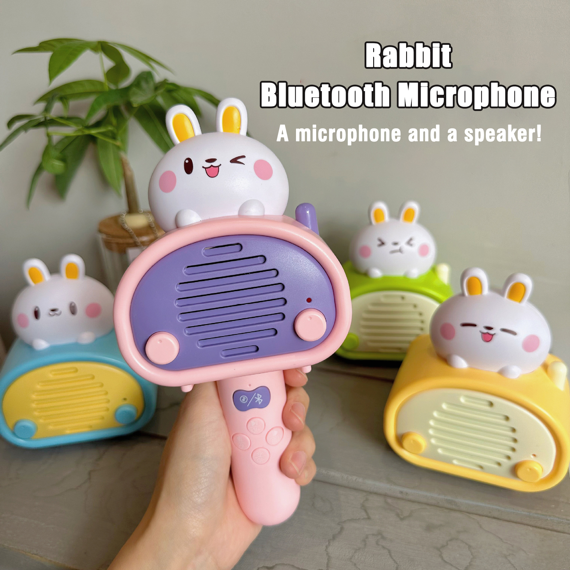Kinder Mikrofon Lautsprecher Spielzeug drahtlose Bluetooth Mikrofon Lautsprecher Box Karaoke Bildung musikalische Gesangs spielzeug Jungen Mädchen Geschenk