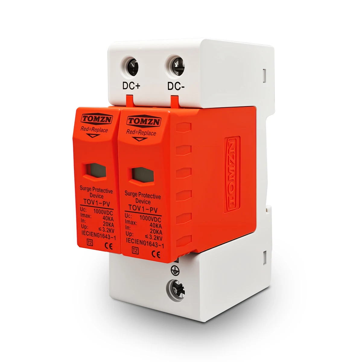 TOMZN DC SPD 1000V 20KA ~ 40KA Nhà Tăng Bảo Vệ Bảo Vệ Điện Áp Thấp Arrester Thiết Bị