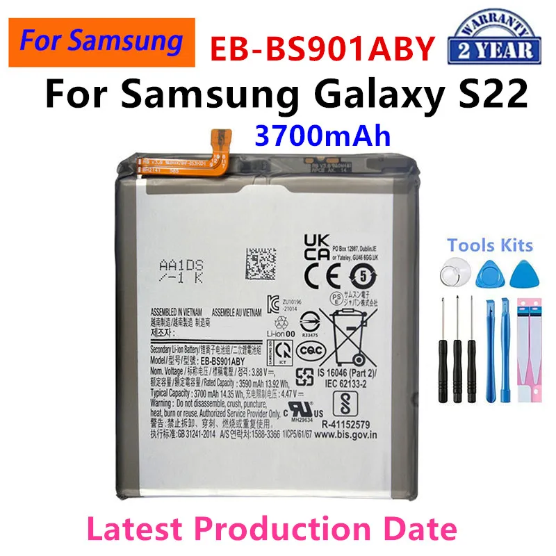 2025 years Brand New EB-BS901ABY 3700mAh High Quality Replacement  Battery For Samsung Galaxy S22