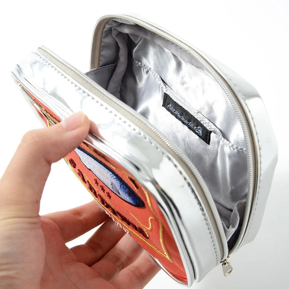 Sac de rangement de style sardines en conserve, sac de voyage de bain mignon, créatif, portable, mode, fermeture éclair, multifonction, doux, week-end, vacances