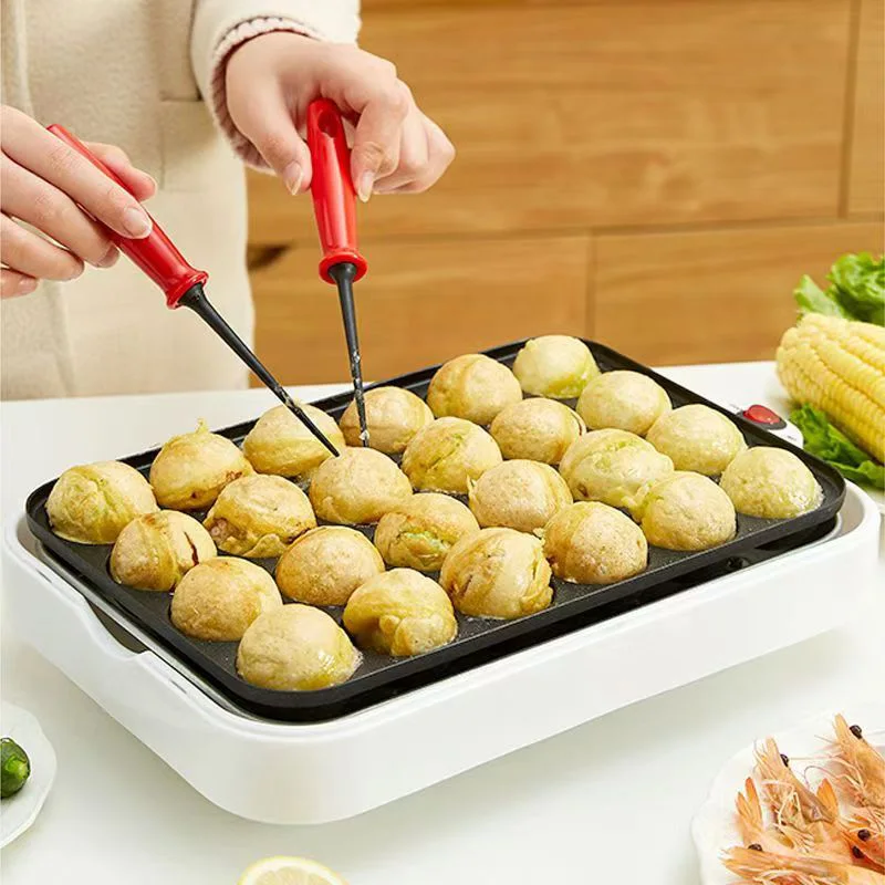 Máquina para hornear Chibi Maruko de 220V, máquina eléctrica para hacer Takoyaki, bolas de pulpo, sartén para parrilla, herramientas de cocina profesionales, fabricante de pasteles