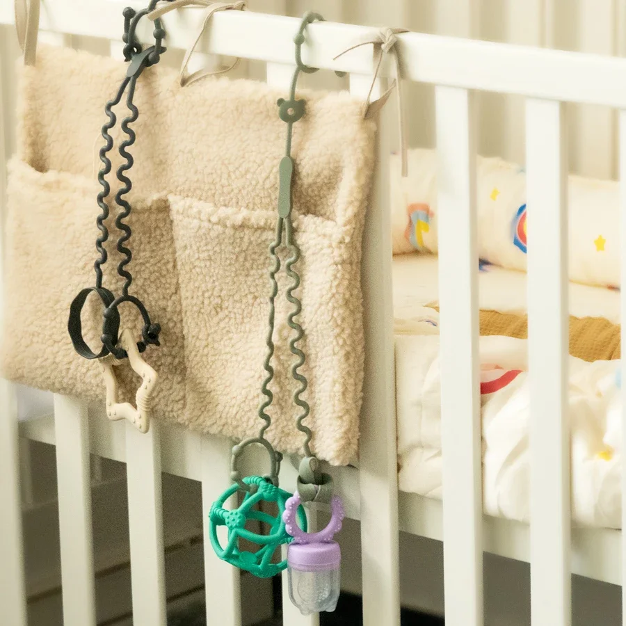 Neue 1 STÜCK Baby Schnullerkette Mit 2 Clips Säuglingsflaschenkette Verstellbare Silikon Schnullerkette Beißring Spielzeug Kinderwagen Zubehör