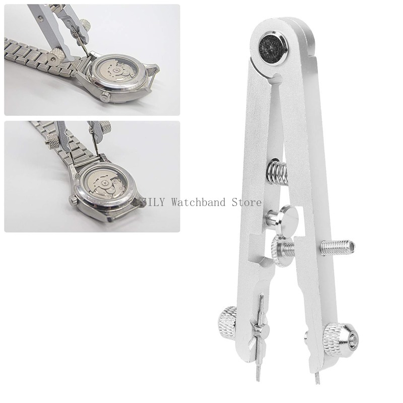 เครื่องมือถอดสายนาฬิกาอะลูมินัมอัลลอยซ่อมแซมสายรัดข้อมือคีมสปริงบาร์คีม6825 V-shaped adjuster 10 Pins