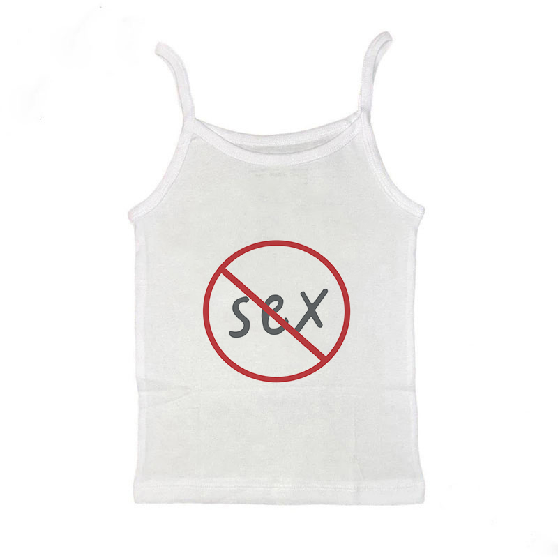 Майка женская летняя в стиле панк, без рукавов, с принтом