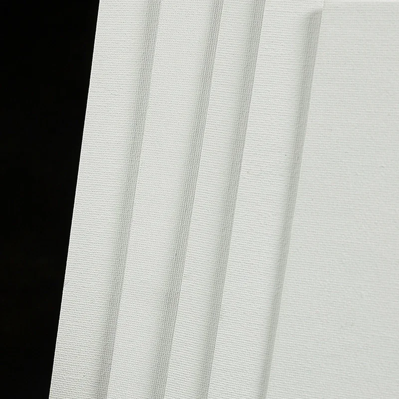 5pcs ผ้าใบสําหรับภาพวาดผ้าฝ้ายเปล่า,Primed สีขาว,เหมาะสําหรับ Gouache,สีน้ํา,อะคริลิค, ภาพวาดสีน้ํามัน,อุปกรณ์ศิลปะ,HB-03