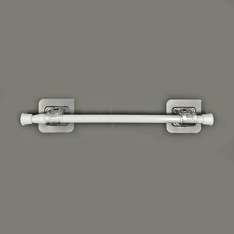 4/6PCS Einstellbare Vorhang Stange Clip Selbstklebende Klemme Haken Vorhang Halter Wand Halterung Halter Lagerung Hängen Stick rack