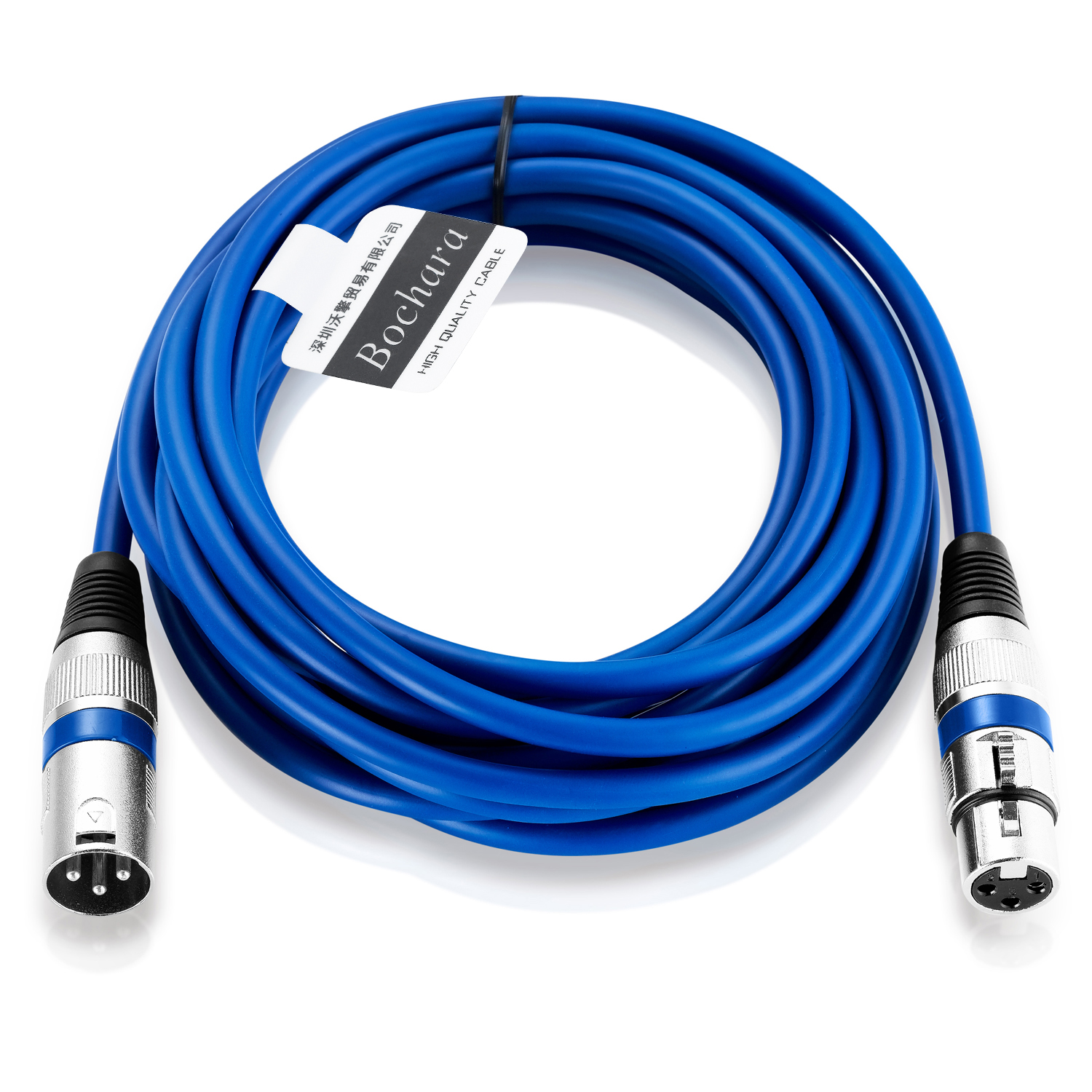 Bochara Coloured XLR Cable Male to Female OFC Audio Foil+Braided Shielded For Microphone Mixer Amplifier 1m 2m 3m 5m 10m