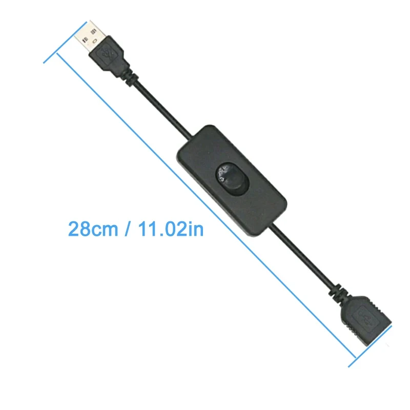 1/2 PCS USB-Kabel mit Schalter EIN/AUS-Verlängerung kabel umschalten für USB-Lampen-Lüfter-Strom versorgungs leitung langlebiger Adapter USB-LED-Headset