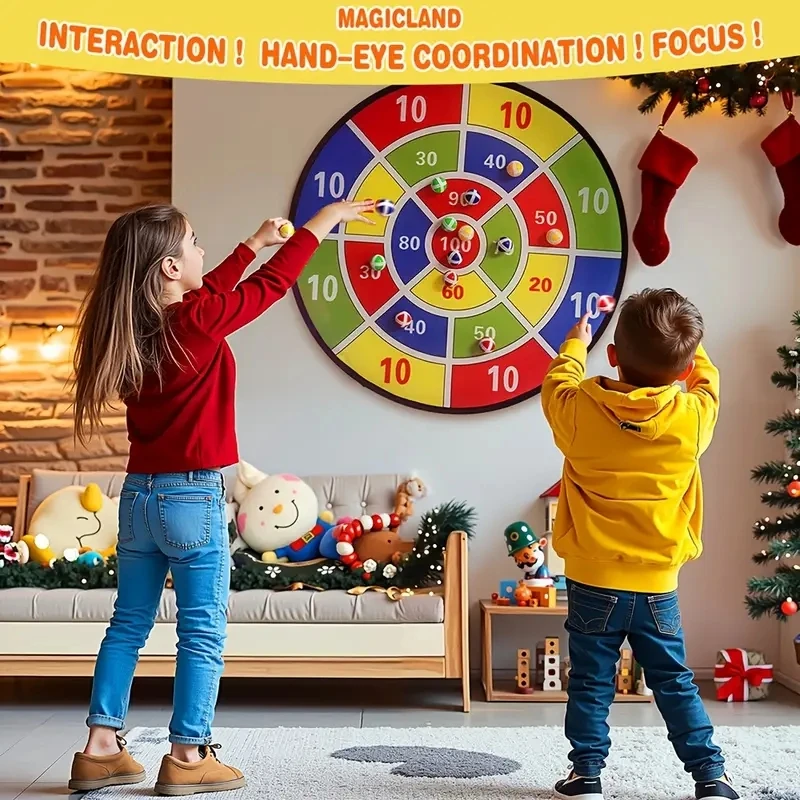 Set di freccette per bambini -12 palline appiccicose - Giochi di società divertenti per interni/esterni per ragazzi e ragazze - Regali di compleanno perfetti, Natale
