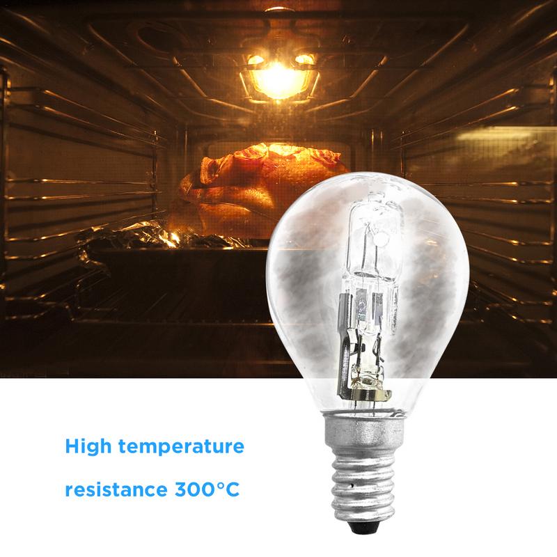 Bombilla halógena P45 42W E14 220V resistente a altas temperaturas luz de horno de 300 grados iluminación interior luz de tornillo E14