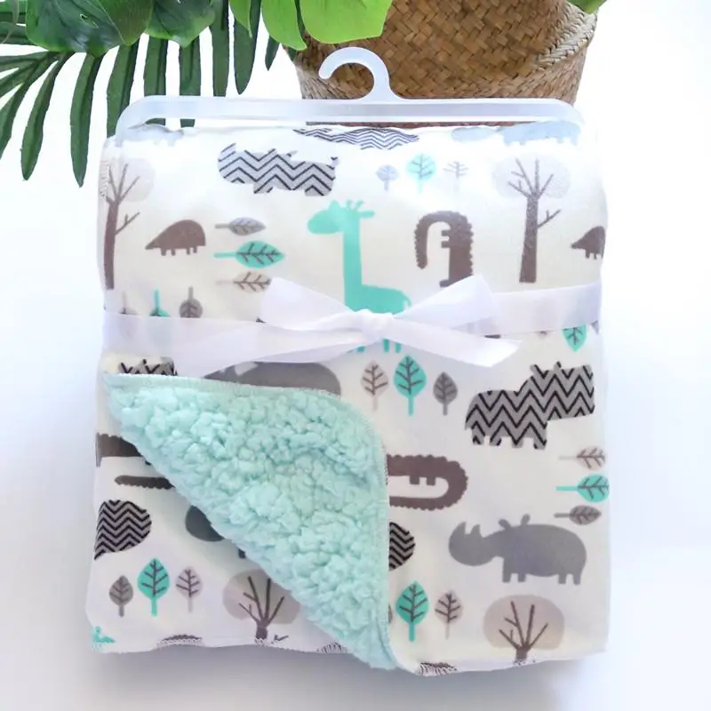 Coperte per bambini Nuovo doppio strato in pile super morbido Infantile Bebe Swaddle Busta avvolgente per neonato Ragazzi Ragazze Coperta da letto