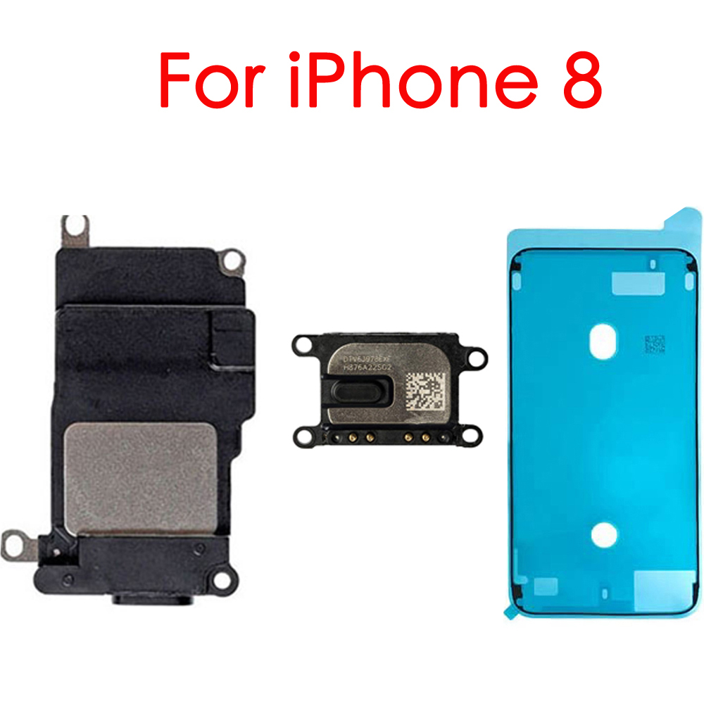 ลําโพงด้านล่างและลําโพงหูด้านบนสําหรับ iPhone 7 7P 8 Plus พร้อม LCD เปลี่ยนกาวกันน้ํา