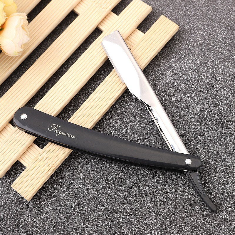 1 Máy Tính 2 Màu Chuyên Nghiệp Hướng Dẫn Sử Dụng Máy Cạo Râu Thẳng Viền Thép Không Gỉ Cắt Tóc Dao Cạo Gấp Cạo Râu Cạo Râu Dao Với Lưỡi Dao