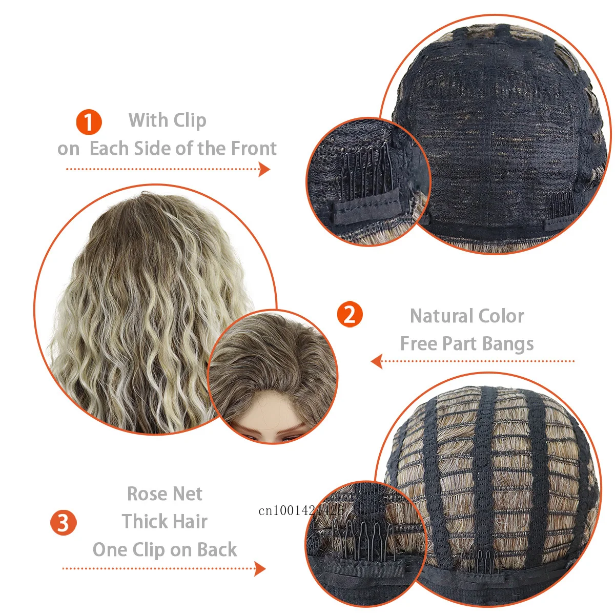 新しいアッシュブロンドかつら合成ロングカーリーヘアウィッグ女性のためのふわふわウェーブオンブルかつら衣装カーニバルパーティーレギュラー Cur かつら 26 インチ