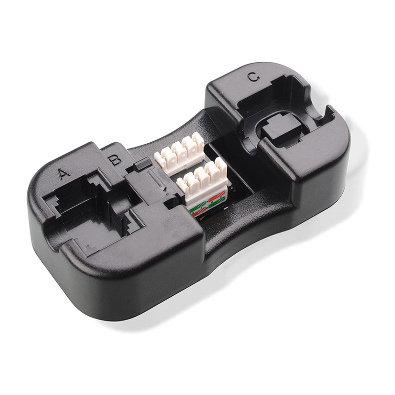 Soporte Universal RJ45 Cat6/Cat5E/Rj11/12 Keystone Jack punzón hacia abajo soporte de módulo de herramienta de cableado