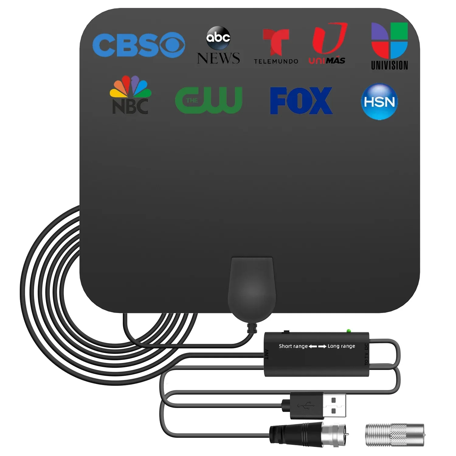 4K Flache Indoor-TV-Antenne HD Digital Indoor Antenne Verstärker HDTV-Antenne 3600 Meilen High Booster Signal Capture für TV Universa
